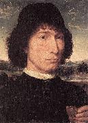 Hans Memling Portrait of a Man with a Roman Coin oil painting